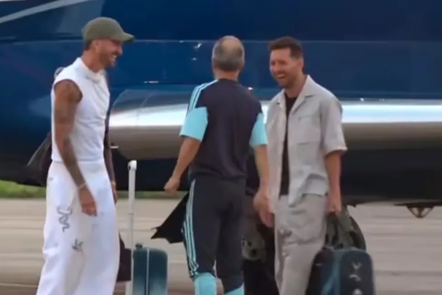 Lionel Messi llegó a Kansas - SAN